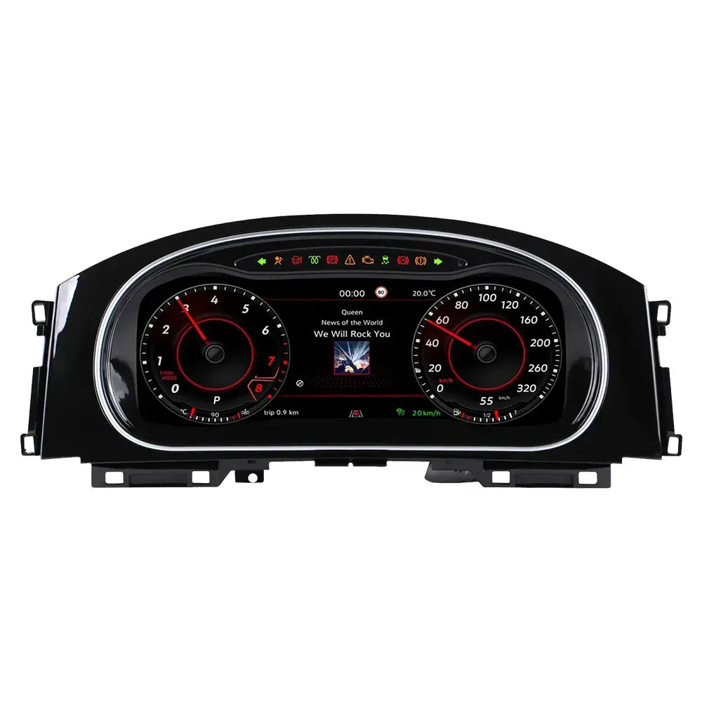 Joyeauto 12.3-inch Linux LCD digital instrument cluster for Volkswagen Golf 7 MK7 MK7.5 with wireless CarPlay and Android Auto