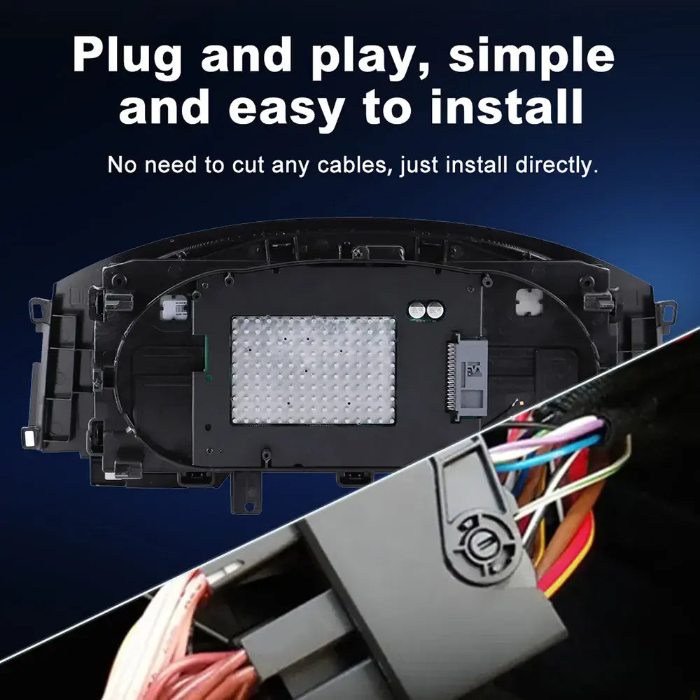 Plug and play installation for Joyeauto 12.3-inch Linux LCD digital instrument cluster for Volkswagen Golf 7 MK7 MK7.5