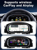 Joyeauto 12.3-inch Linux LCD digital instrument cluster with wireless CarPlay and AirPlay for Volkswagen Golf 7 MK7 MK7.5