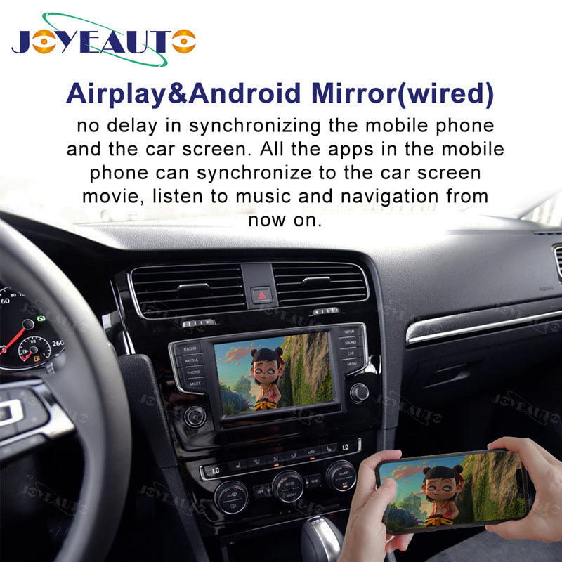 Wireless Apple CarPlay Android Auto Interface for VW Golf Tiguan Teramont Phideon (2015-2017) – AirPlay Retrofit(WJVW-3)