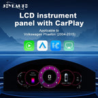 Volkswagen Phaeton virtual cockpit dashboard retrofit featuring Linux digital display and customizable smart driving interface