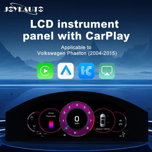 Joyeauto 12.3″ Linux Digital Instrument Cluster for Volkswagen Phaeton (2004-2015) | Wireless CarPlay & Android Auto | Virtual Cockpit Retrofit(WZLCD-VW02)