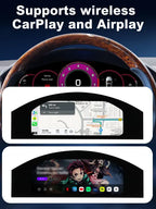 Joyeauto 12.3-inch Linux LCD digital instrument cluster with wireless CarPlay and AirPlay support for Volkswagen Phaeton 2004-2015