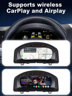 Joyeauto 10-inch Linux LCD digital instrument cluster with wireless CarPlay and AirPlay for Volkswagen Tiguan 2010-2017